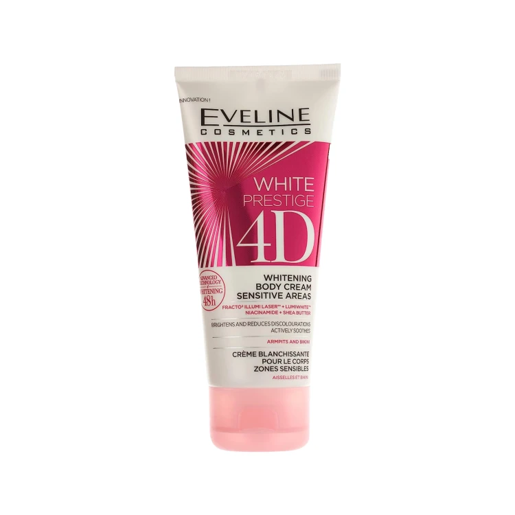 Eveline White Prestige 4D Whitening Body Cream Sens Areas 100ml 